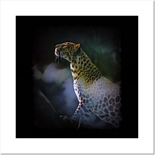 Leopard In The Shadows Posters and Art